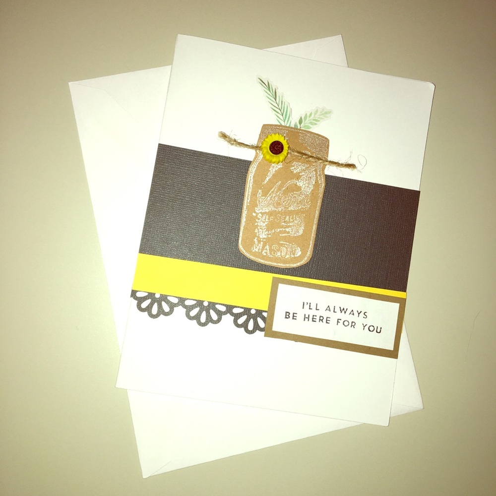 HOMEMADE Mason Jar Greeting Card—Blank